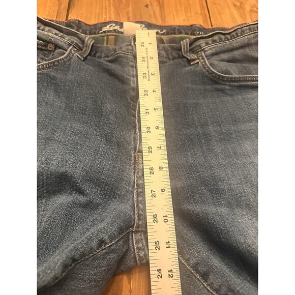 Eddie Bauer Men’s Flannel Lined Jeans Pants Size 36 X 30 Straight Hiking Camping - Picture 11 of 16